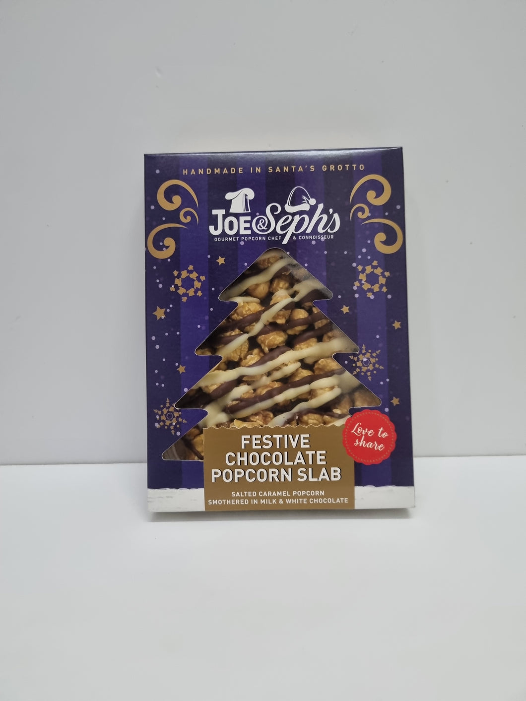 Joseph's- Festive Chocolate Popcorn slab